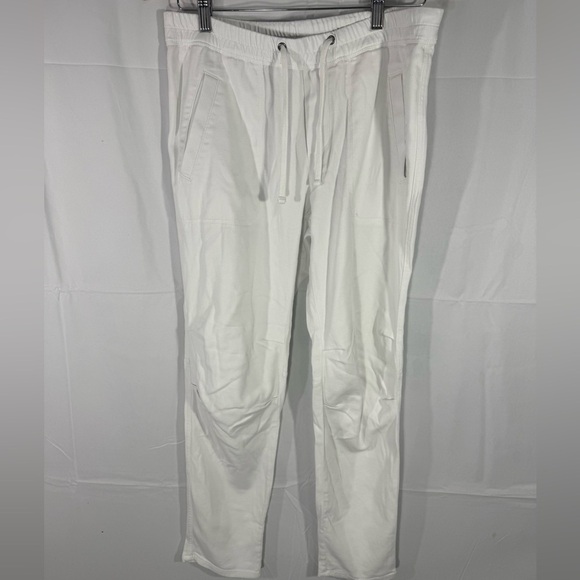 JAMES PERSE WHITE DRAWSTRING CASUAL PANTS SIZE 2 - Picture 2 of 9